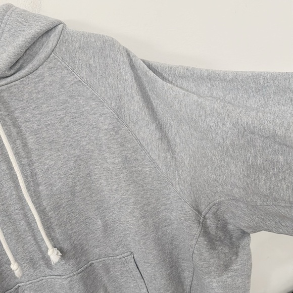 Madewell MWL Gray Terry Relaxed Raglan-sleeve Hoodie Sweatshirt - Picture 5 of 13